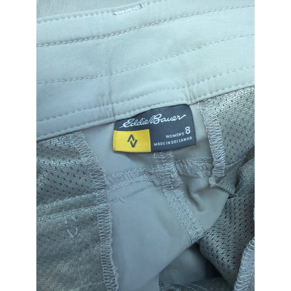 Eddie Bauer Travex Horizon Guide Pants Wmns 8 Beige Nylon Spandex Hiking Outdoor - Picture 4 of 10